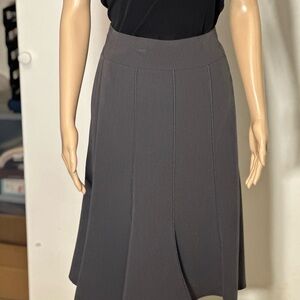 Sharagano Dark Gray A-Line Skirt